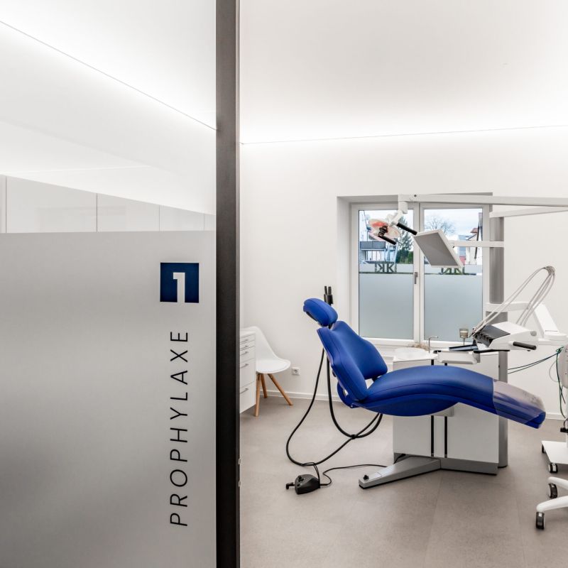 Prophylaxezimmer der Zahnarztpraxis K1 Schärding.
